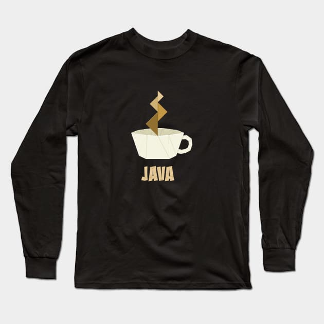 Origami Java Long Sleeve T-Shirt by CuriousCurios